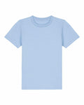 Product "SX702" by Stanley/Stella, featuring a plain light blue T-shirt with short sleeves and a round neckline, presented against a white background.