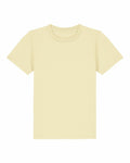 Stanley/Stella's SX702: A plain, light yellow T-shirt featuring a round neckline and short sleeves, showcased against a white background.