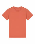 The SX702 t-shirt by Stanley/Stella, featuring short sleeves and an orange color, is displayed on a white background.