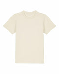 The SX702 by Stanley/Stella is a cream-colored T-shirt featuring short sleeves and a crew neckline, showcased against a plain white background. The design is minimalist and unadorned.