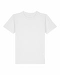A plain white short-sleeve T-shirt from Stanley/Stella's SX702 collection, featuring a round neckline, displayed against a white background. The unadorned shirt is centered in the image.