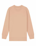 A plain beige sweatshirt, identified as SX704 by Stanley/Stella, is shown laid flat. The design remains simple without any visible patterns or branding.