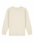 The Stanley/Stella SX704 is a cream-colored sweatshirt featuring long sleeves and ribbed cuffs, presented against a white background.