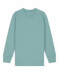 The Stanley/Stella SX704 is a plain teal sweatshirt featuring long sleeves with ribbed cuffs, neckline, and hem, displayed against a white background.