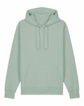 A light green SX705 hoodie by Stanley/Stella featuring a front pocket and drawstrings.