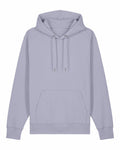 The Stanley/Stella SX705 features a light gray color with drawstrings and a spacious front pocket, crafted from soft material with a slightly fitted design for a relaxed and cozy appearance. It is showcased against a plain white background.
