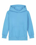 SX706 hoodie by Stanley/Stella in light blue, featuring a large front pocket and hood.