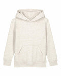 The SX706 by Stanley/Stella is a light gray hoodie featuring a front pocket and hood. Crafted from soft fabric, it has long sleeves and offers a simple, casual design.