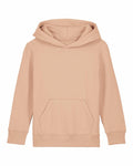 SX706 by Stanley/Stella: A long-sleeved, beige hoodie featuring a front pocket and hood, crafted with a focus on simplicity and classic design, made from soft and comfortable fabric.