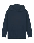 A plain black hoodie featuring a front pocket and long sleeves, from the brand Stanley/Stella, displayed on a white background. The product is identified as SX706.