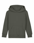 The Stanley/Stella SX706 is a dark green hoodie featuring a front pocket, displayed on a white background in a straight-on view of the front.