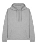 A light grey Hoodies sweatshirt with a front pocket and drawstrings, shown flat on a white background.