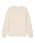 The Sweatshirts product is a plain, light beige, long-sleeved crew neck with ribbed cuffs and hem, relaxed fit, shown against a white background.