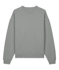 A light grey, long-sleeve crew neck sweatshirt from Sweatshirts, shown laid flat on a white background. Features ribbed cuffs, hem, and neckline with a plain design—no visible logos or decorations.