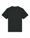 A black Stanley/Stella T-shirt, model SX714, is displayed against a white background.