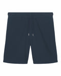 Stanley/Stella SX722 dark blue drawstring shorts with a plain design displayed against a white background.