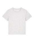 A plain T-shirt from Stanley/Stella's SX768 collection is displayed against a white background. It features a light gray color, short sleeves, and a round neckline, embodying a simple and casual style.