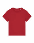 Featured is the SX768 from Stanley/Stella, a plain red t-shirt showcased against a white background. The shirt features short sleeves and a crew neckline.