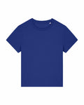 The SX768 by Stanley/Stella is a solid blue, crew neck T-shirt featuring short sleeves. It is showcased in a front view against a plain white background.