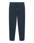 Stanley/Stella SX773 sweatpants in navy blue, featuring a drawstring waistband and elastic cuffs.
