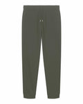The SX773 from Stanley/Stella is a pair of dark green sweatpants featuring an elastic waistband, drawstring, and cuffed ankles. Made from soft and comfortable fabric, they are perfect for casual wear or lounging.