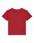 The product, SX781 by Stanley/Stella, is a plain red T-shirt featuring short sleeves and a round neckline, displayed against a white background.