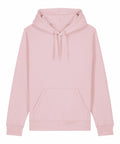 A light pink hoodie, featuring a front pocket and drawstrings, from the Stanley/Stella brand (Product Code: SX789), is displayed against a plain white background.