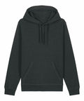 A dark green Stanley/Stella SX789 hoodie featuring a front pocket and drawstring hood, displayed against a white background.