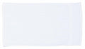 A plain white rectangular towel from Towel City, model TC005, is displayed against a white background. The texture appears soft and smooth, with a slightly visible border on one side.