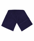 A folded navy blue TC007 from Towel City on a white background.