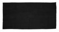 A plain black rectangular TC016 towel from Towel City spread out on a white background.