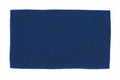 The TC018 by Towel City is a plain, dark blue rectangular rug displayed on a white background.