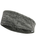 The TL690 headband by Tombo is crafted from gray heathered fabric and features a wide, stretchy design.