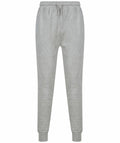 The Tombo TL720 gray sweatpants feature an elastic waistband and cuffs, side pockets, and a drawstring closure.