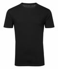 A Tri-Dri T-shirt (TR001) in solid black with short sleeves, set against a white background.