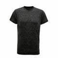 Tri-Dri's TR010 t-shirt in plain black, showcased against a white background.