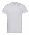 Tri-Dri's TR010 plain white T-shirt displayed on a white background.