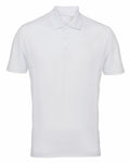 The Tri-Dri TR012 is a plain white short-sleeve polo shirt featuring a collar and three buttons. Its fabric is smooth and lightweight, making it ideal for casual or semi-formal events.