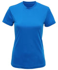 Tri-Dri's TR020 unisex short-sleeve T-shirt in bright blue is showcased against a white background, featuring a simple, classic design without any patterns or logos.