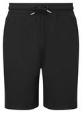 Tri-Dri's TR058 black cotton shorts feature an elastic waistband and a drawstring.