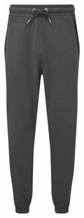 Dark gray TR059 jogger pants by Tri-Dri, featuring an adjustable drawstring waist and elasticated cuffs.