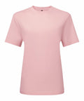 A plain pink Tri-Dri TR064 short-sleeved T-shirt against a white background.