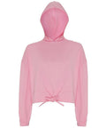 Introducing the Tri-Dri TR085: a pink hoodie with a drawstring hem and hood. This design offers a clean, minimalist look with an unobstructed front view free of logos or patterns. The fabric promises exceptional softness and comfort.
