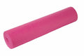 A rolled-up Tri-Dri TR096 pink yoga mat on a white background.