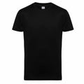 TR10B by Tri-Dri, a short-sleeve black T-shirt set against a white background.
