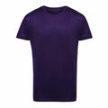 A Tri-Dri TR10B T-shirt in dark purple, featuring short sleeves and displayed on a white background.