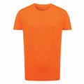 A Tri-Dri short-sleeved T-shirt, product name TR10B, is displayed against a white background. The orange T-shirt is plain with no visible logos or designs.