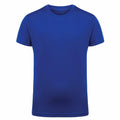 A Tri-Dri TR10B T-shirt in plain blue displayed against a white background.