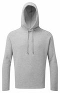 A Tri-Dri TR112 hoodie in plain gray, featuring long sleeves and a drawstring hood.