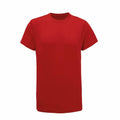 A plain red t-shirt with short sleeves and a round neckline, from the Tri-Dri brand (product code TR501), displayed against a white background.